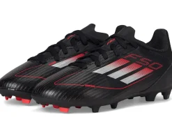 adidas Kids Shoes|Shoes<F50 League Firm Ground/Multi Ground Soccer Cleats (Little Kid/Big Kid) Black/Iron Metallic/Lucid Red