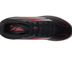 adidas Kids Shoes|Shoes<F50 League Firm Ground/Multi Ground Soccer Cleats (Little Kid/Big Kid) Black/Iron Metallic/Lucid Red