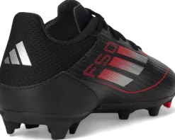 adidas Kids Shoes|Shoes<F50 League Firm Ground/Multi Ground Soccer Cleats (Little Kid/Big Kid) Black/Iron Metallic/Lucid Red