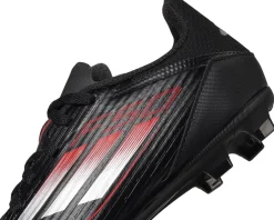 adidas Kids Shoes|Shoes<F50 League Firm Ground/Multi Ground Soccer Cleats (Little Kid/Big Kid) Black/Iron Metallic/Lucid Red