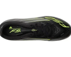 adidas Kids Shoes|Shoes<F50 League Firm Ground/Multi Ground Cleats (Little Kid/Big Kid) Black/Iron Metallic/Lucid Lemon