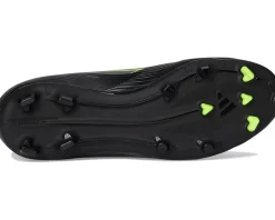 adidas Kids Shoes|Shoes<F50 League Firm Ground/Multi Ground Cleats (Little Kid/Big Kid) Black/Iron Metallic/Lucid Lemon