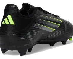 adidas Kids Shoes|Shoes<F50 League Firm Ground/Multi Ground Cleats (Little Kid/Big Kid) Black/Iron Metallic/Lucid Lemon