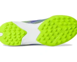 adidas Kids Shoes<F50 League Laceless Turf Cleats (Little Kid/Big Kid) Purple Rush/White/Lucid Lemon