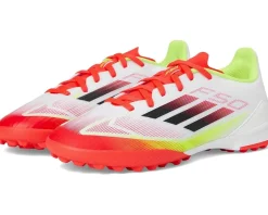 adidas Kids F50 League Turf Soccer Cleats (Little Kid/Big Kid) White/Black/Solar Yellow Best