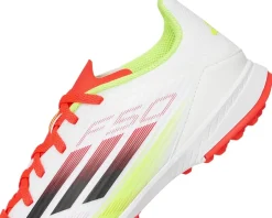 adidas Kids F50 League Turf Soccer Cleats (Little Kid/Big Kid) White/Black/Solar Yellow Best