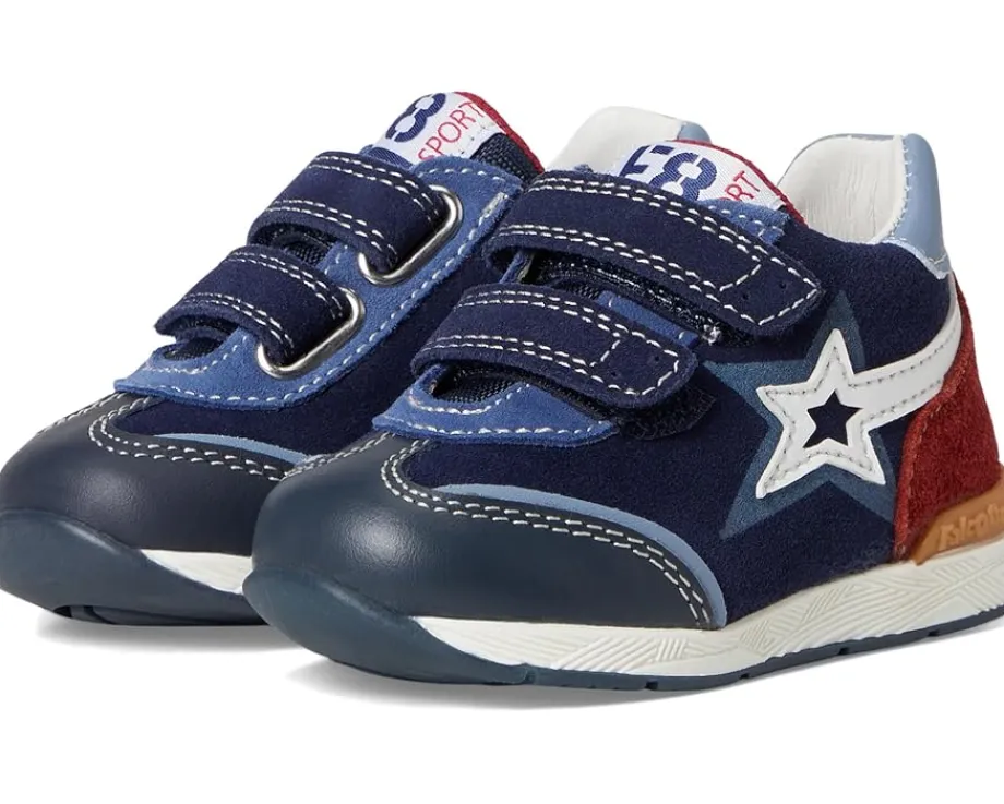 Naturino Shoes<Falcotto New Ferdi 3 Hig (Toddler) Navy/White/Granata