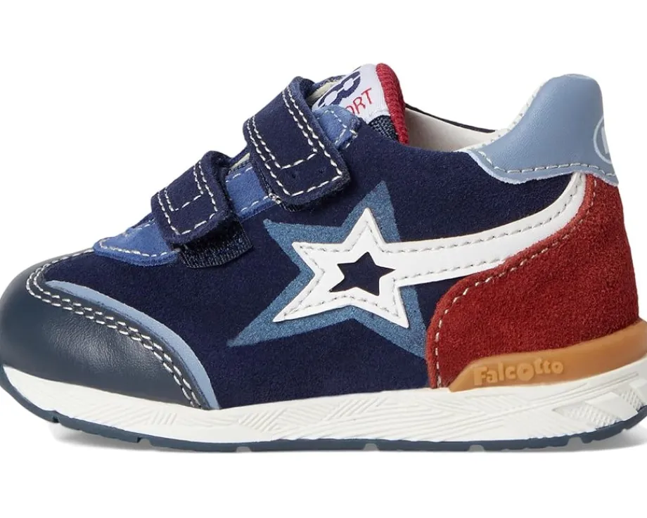 Naturino Shoes<Falcotto New Ferdi 3 Hig (Toddler) Navy/White/Granata