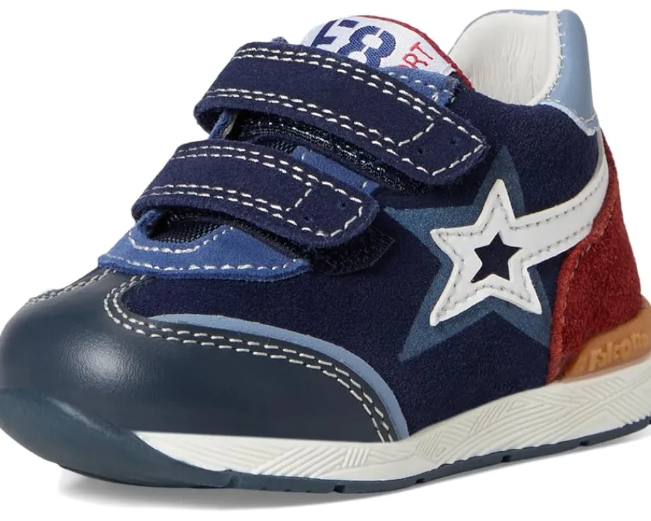 Naturino Shoes<Falcotto New Ferdi 3 Hig (Toddler) Navy/White/Granata