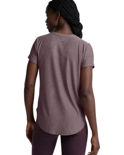 Activewear|Shirts & Tops|Beyond Yoga Featherweight On The Down Low Tee Soft Violet Dusk Heather
