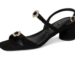 Anne Klein Felipa Black Suede Discount