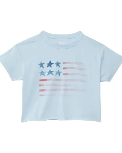 Chaser Kids Clothing<Flag Tee (Toddler/Little Kids) Clear Sky