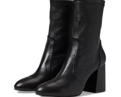 Boots|Boots|Stuart Weitzman Flareblock 85 Stretch Bootie Black