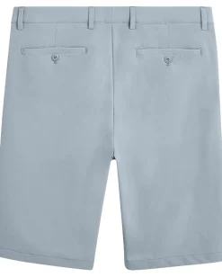 BUGATCHI Flat Front Shorts Platinum Best