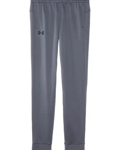 Clothing|Under Armour Kids Fleece Joggers (Big Kids) Castlerock/Black