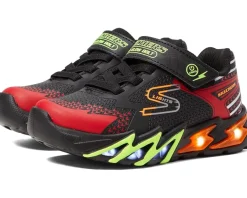 SKECHERS KIDS Shoes<Flex Glow Bolt 400138L (Little Kid/Big Kid) Black/Red