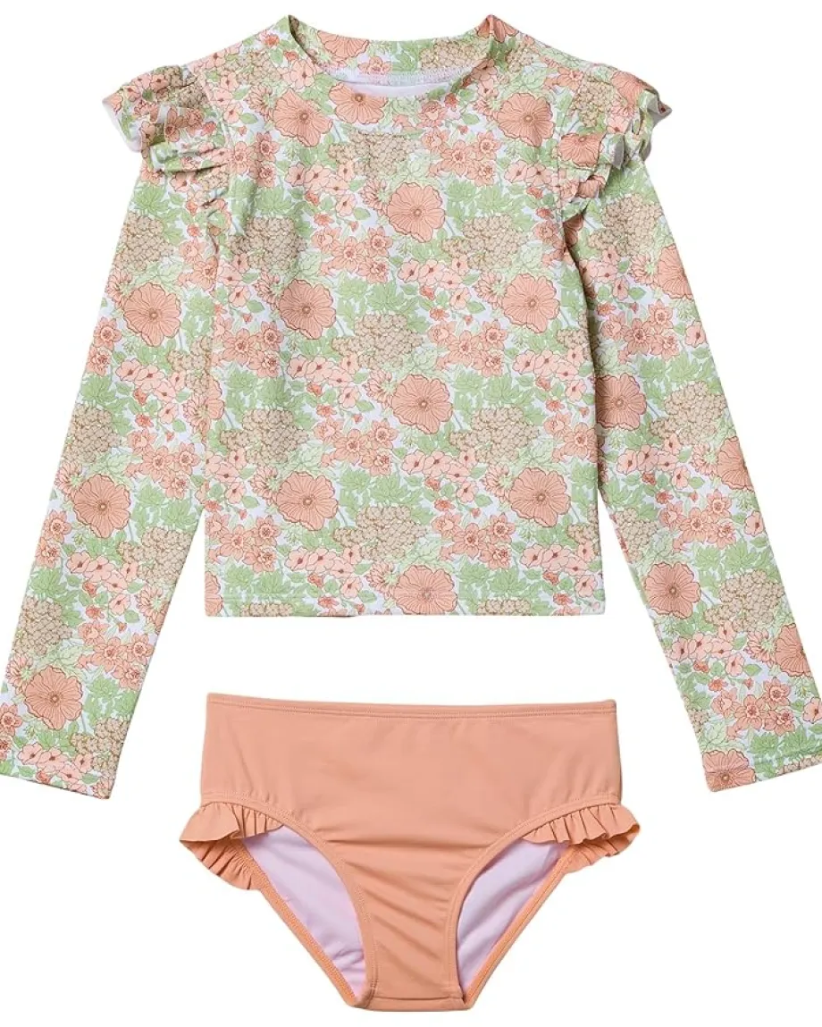 Clothing|Janie and Jack Floral Rashguard Swim (Toddler/Little Kid/Big Kid) Pink
