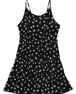 Vintage Havana Kids Clothing<Floral Ruffle Dress (Little Kids/Big Kids) Black
