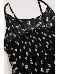 Vintage Havana Kids Clothing<Floral Ruffle Dress (Little Kids/Big Kids) Black