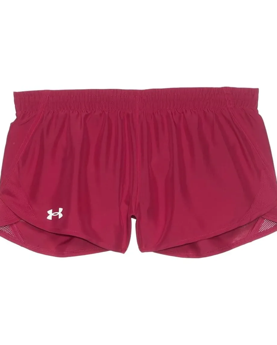 Clothing|Under Armour Kids Fly By Shorts (Big Kids) Shaded Fuchsia/Reflective