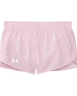 Under Armour Kids Clothing<Fly By Shorts (Big Kids) Prime Pink/White