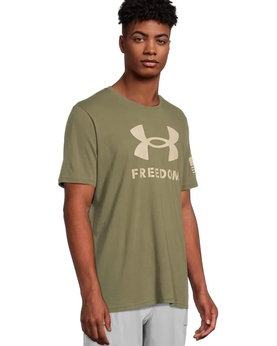 Under Armour Freedom Logo T-Shirt Marine OD Green/Desert Sand Online