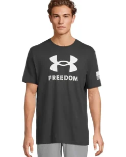 Under Armour Freedom Logo T-Shirt Black/White Best