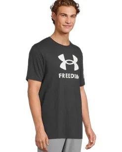 Under Armour Freedom Logo T-Shirt Black/White Best