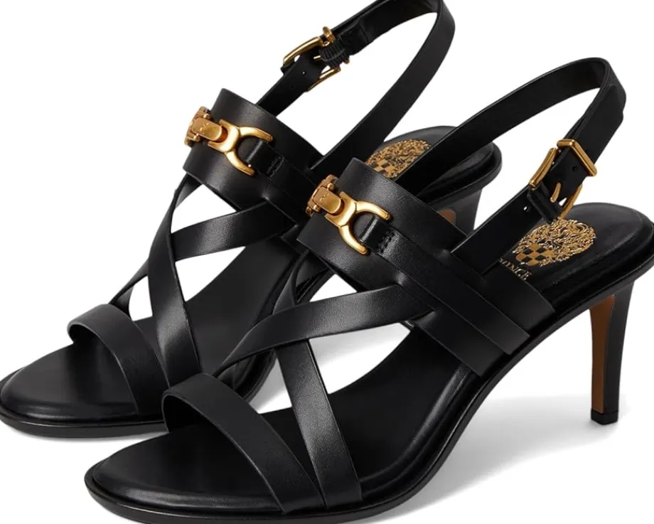 Women Vince Camuto Frena Banded Buckle High Heel Sandals