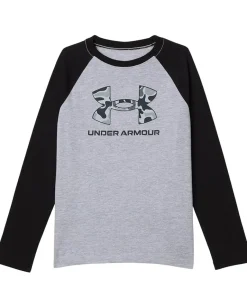 Under Armour Kids Clothing<Frogskin Raglan Tee (Big Kid) Mod Gray