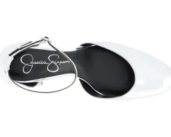 Heels|Heels|Jessica Simpson Fulian Ankle Strap Block Heel Pump Silver