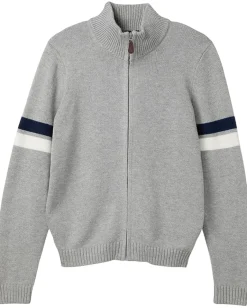 Janie and Jack Full Zip Sweater (Toddler/Little Kid/Big Kid) Gray New