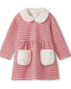 Hatley Kids Clothing<Fur Trim Dress (Toddler) Red