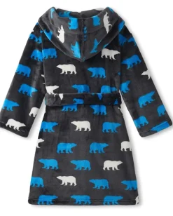 Hatley Kids Clothing<Fuzzy Fleece Robe (Toddler/Little Kid/Big Kid) Grey