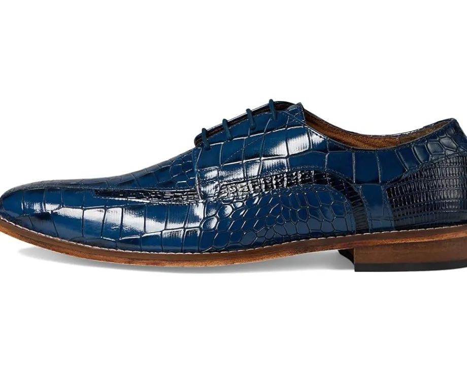 Stacy Adams Gabardo Bike Toe Lace-Up Blue Outlet