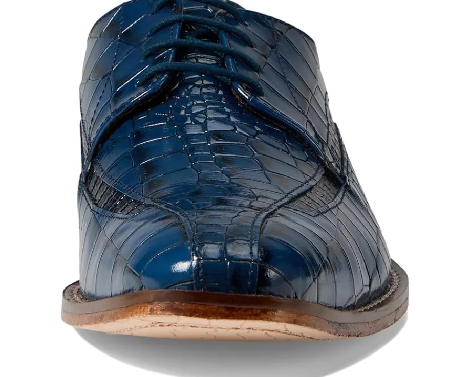 Stacy Adams Gabardo Bike Toe Lace-Up Blue Outlet