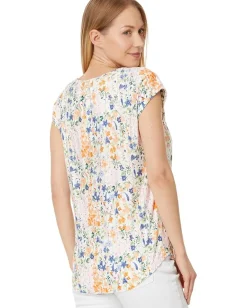 Tommy Hilfiger Shirts & Tops|Shirts & Tops<Garden Pintuck Ladder Top Ivory Multi