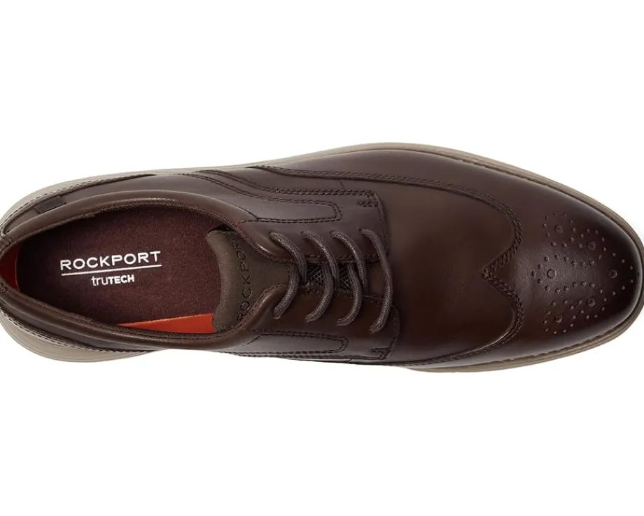 Rockport Oxfords|Oxfords<Garett Wing Tip Dark Brown
