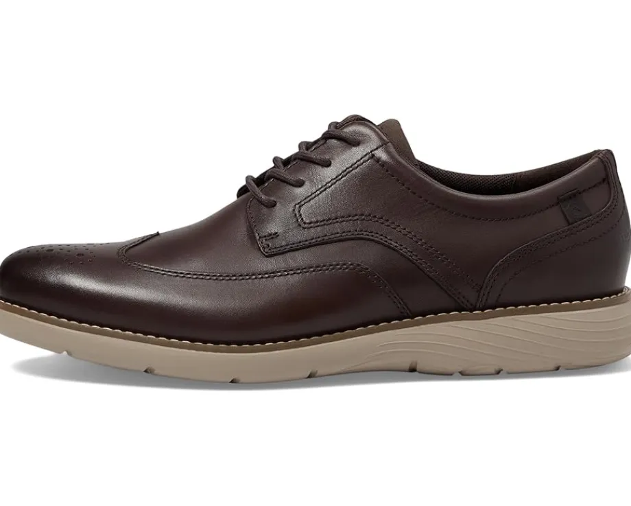 Rockport Oxfords|Oxfords<Garett Wing Tip Dark Brown
