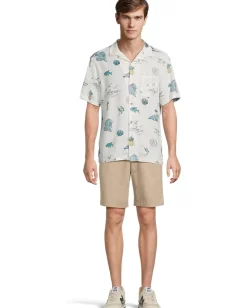 Vineyard Vines Activewear<Gasparilla Icons Short Sleeve Cabana Shirt White Cap