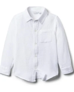 Janie and Jack Clothing<Gauze Roll-Up Shirt (toddler/Little Kid/Big Kid) Multicolor