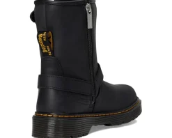 Dr. Martens Kid's Collection Genaya Rigger Boots (Big Kid) Black Best