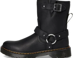Dr. Martens Kid's Collection Genaya Rigger Boots (Little Kid/Big Kid) Black Sale