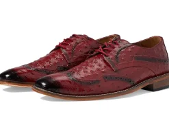 Stacy Adams Gennaro Wing Tip Oxford Red Discount