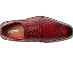 Stacy Adams Gennaro Wing Tip Oxford Red Discount