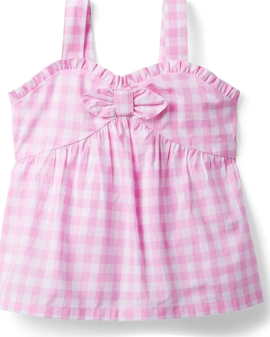 Clothing|Janie and Jack Gingham Blouse (Toddler/Little Kid/Big Kid) Pink