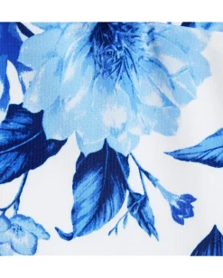 Clothing|Janie and Jack Girls Floral Onepiece (Toddler/Little Kid/Big Kid) Blue