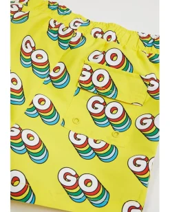 Stella McCartney Kids Go Swim Shorts (Toddler/Little Kids/Big Kids) Yellow Online