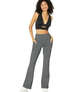 Activewear|SKECHERS Go Walk High Waisted Evolution Flare Pant II Charcoal Gray