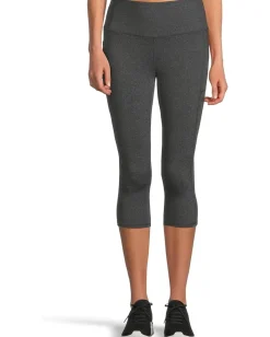 SKECHERS GO WALK High Waisted Midcalf Leggings Gray New